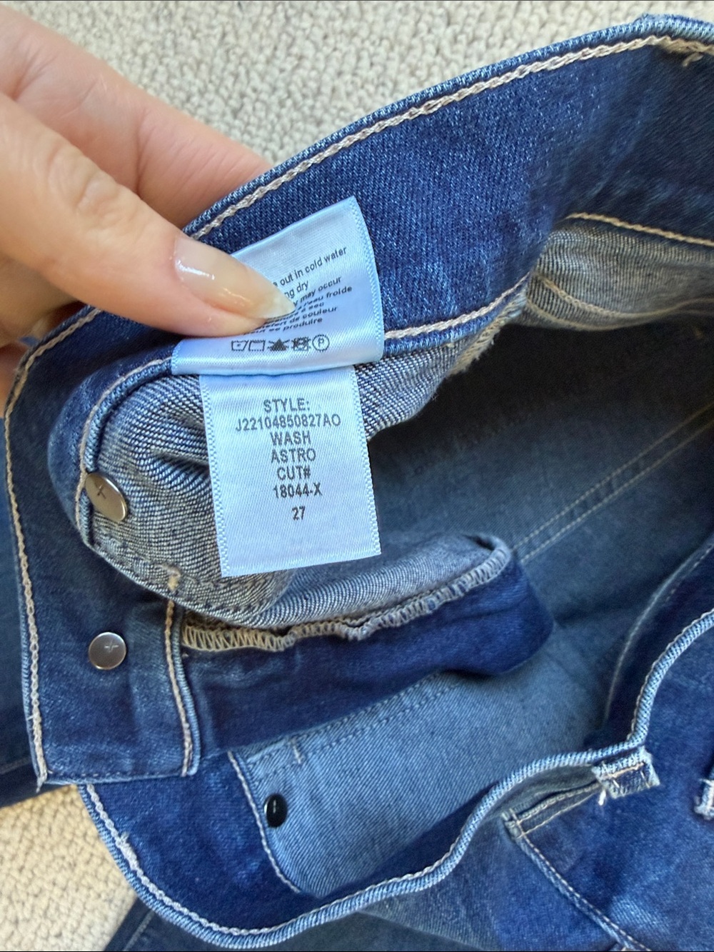 Veronica Beard Crosbie Slim Wide Leg Jeans - Astro - size 27 - Picture 4 of 5